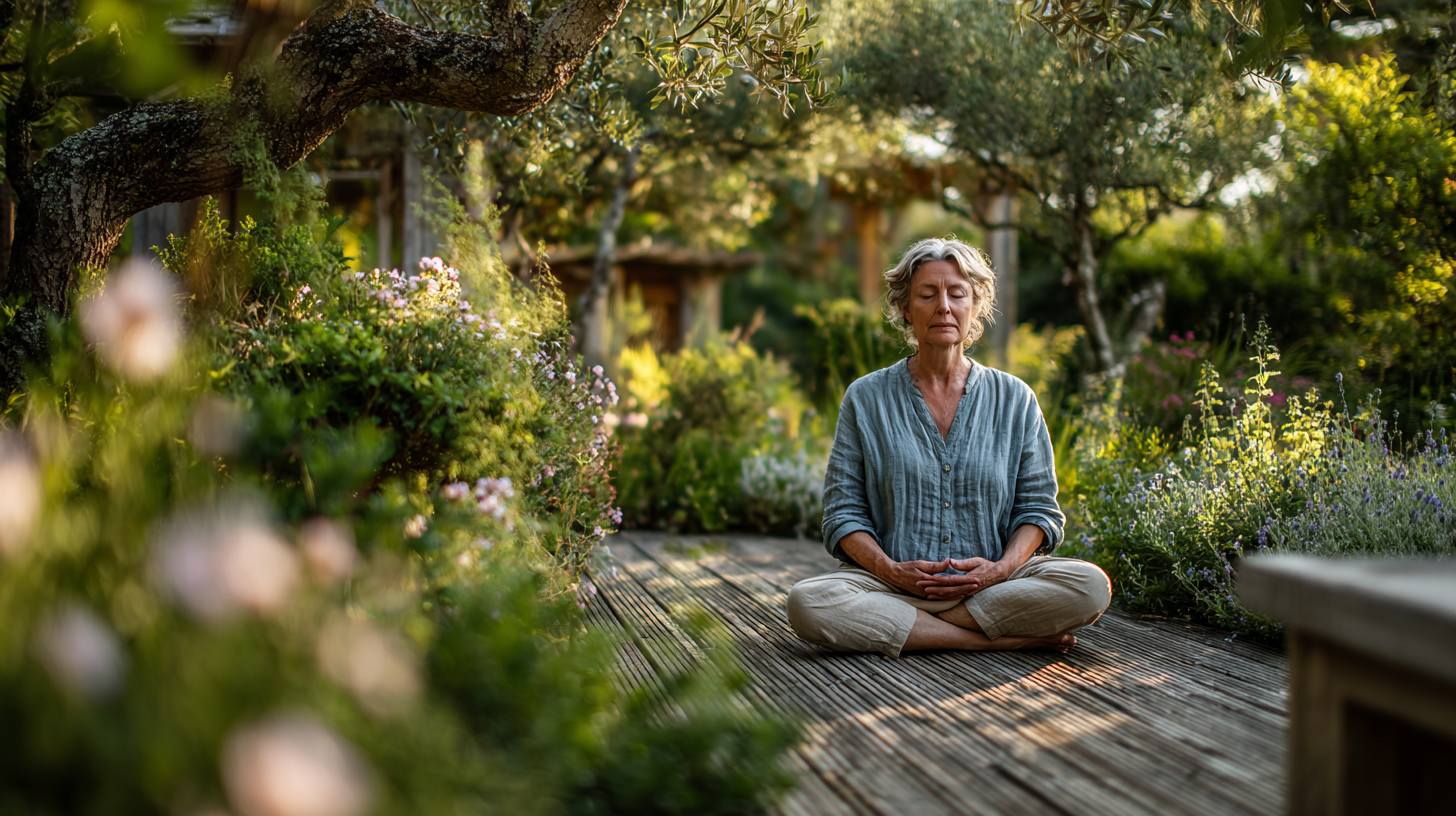 Група людей старшого віку під час заняття фітнесом